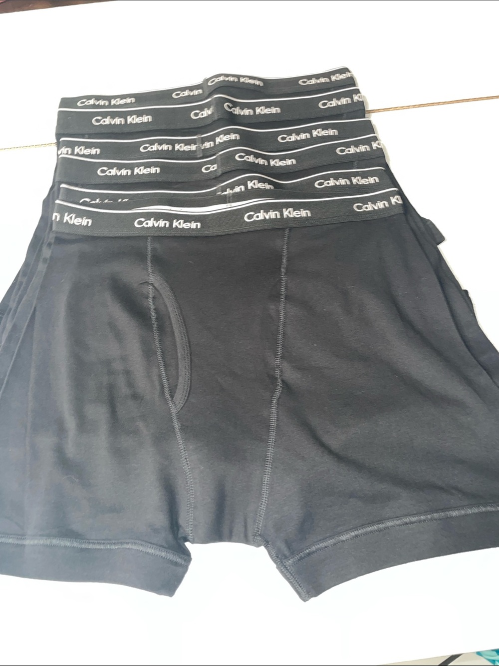 Men’s Calvin Klein Black Boxer Briefs with Branded Waistband Size XL New no Bag